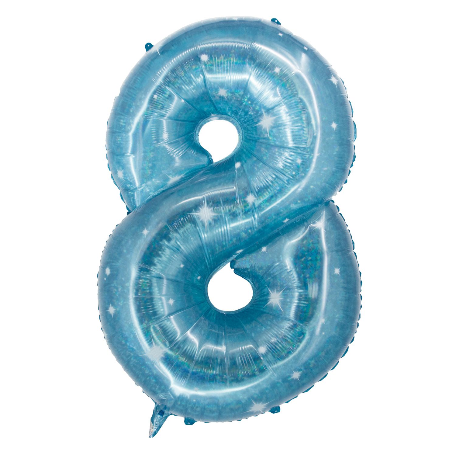 Cijfer 8 Galatic Aqua Folieballon 101cm