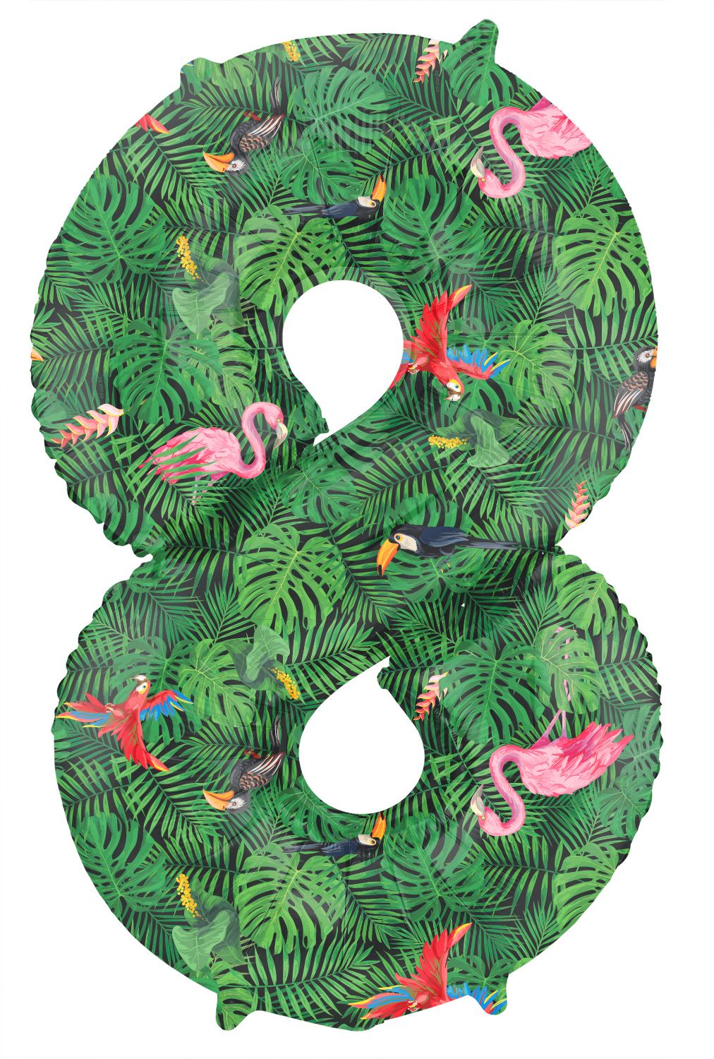 Cijfer 8 Jungle Folieballon