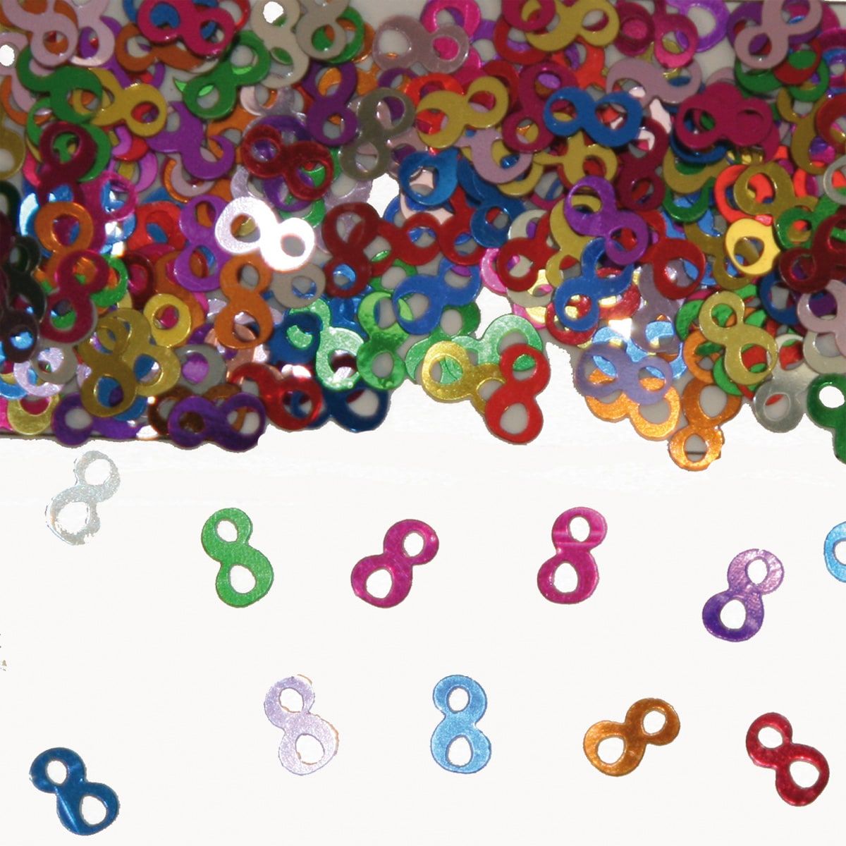 Cijfer 8 Tafeldecoratie Sierconfetti Verjaardag