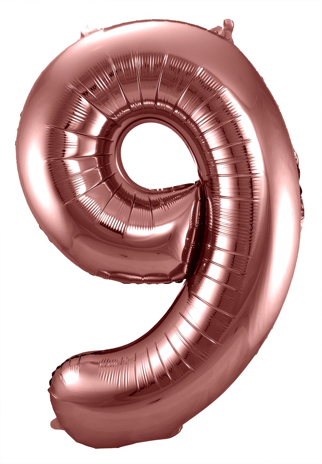 Cijfer 9 bronzen folieballon 86cm