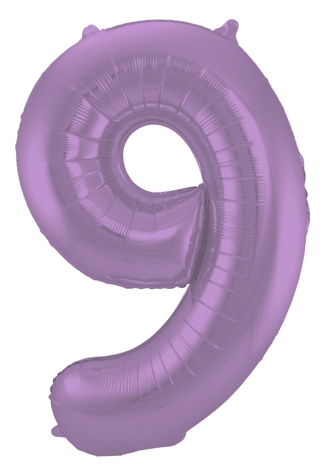 Cijfer 9 metallic paars folieballon 86cm