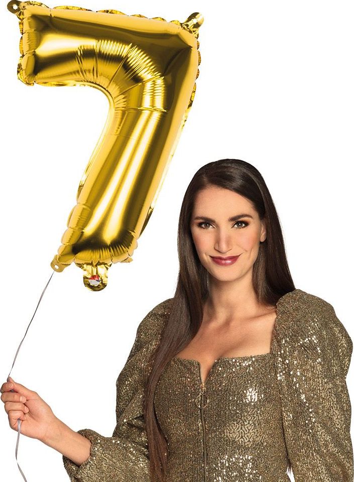 Cijferballon 7 Goud