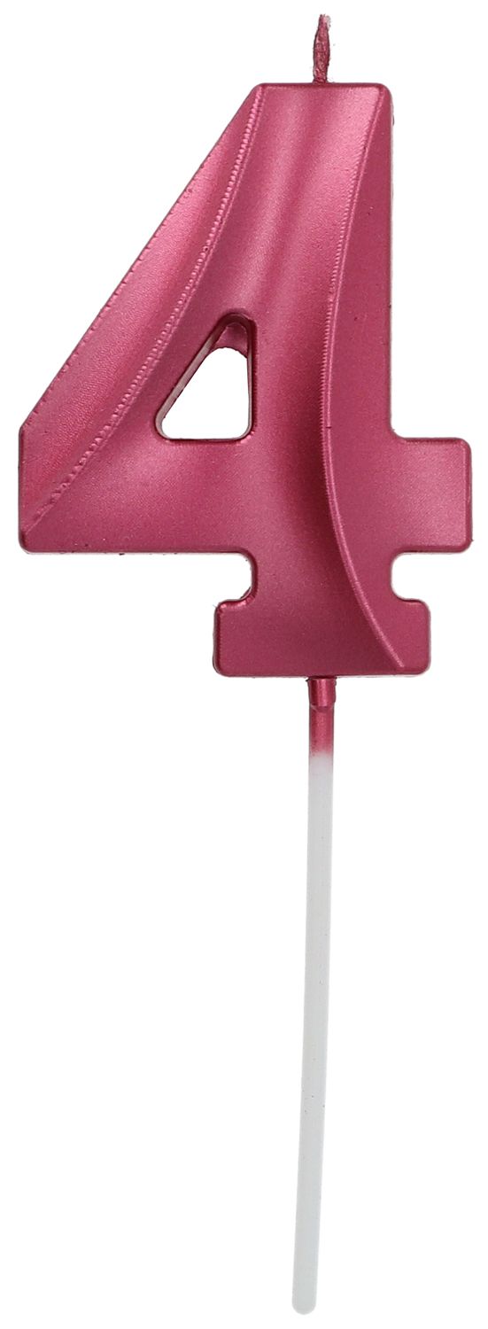 Cijferkaars 4 Metallic Roze