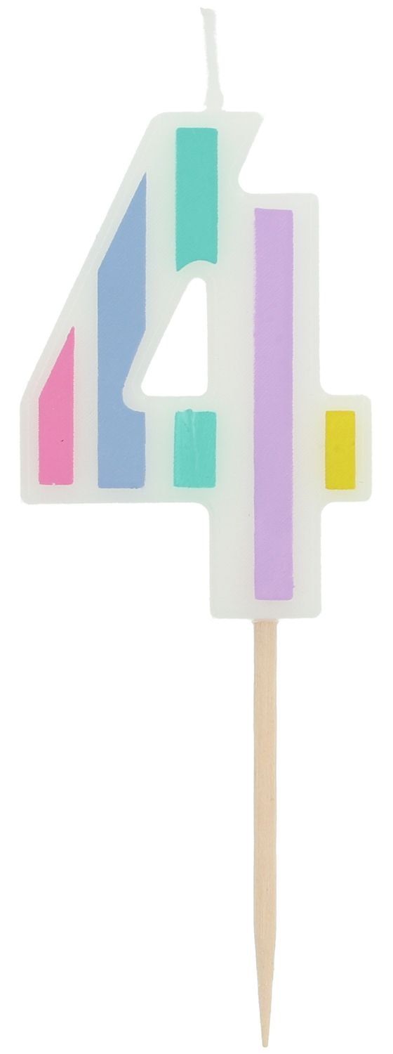 Cijferkaars 4 Pastel Vibes Meerkleurig