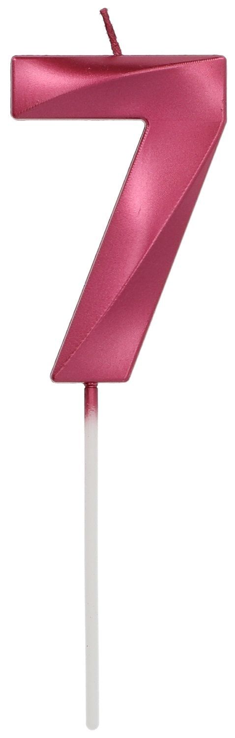 Cijferkaars 7 Metallic Roze