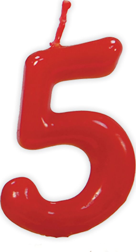 Cijferkaars Verjaardag 5