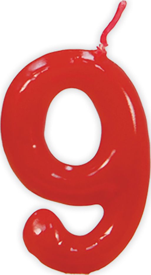 Cijferkaars Verjaardag 9
