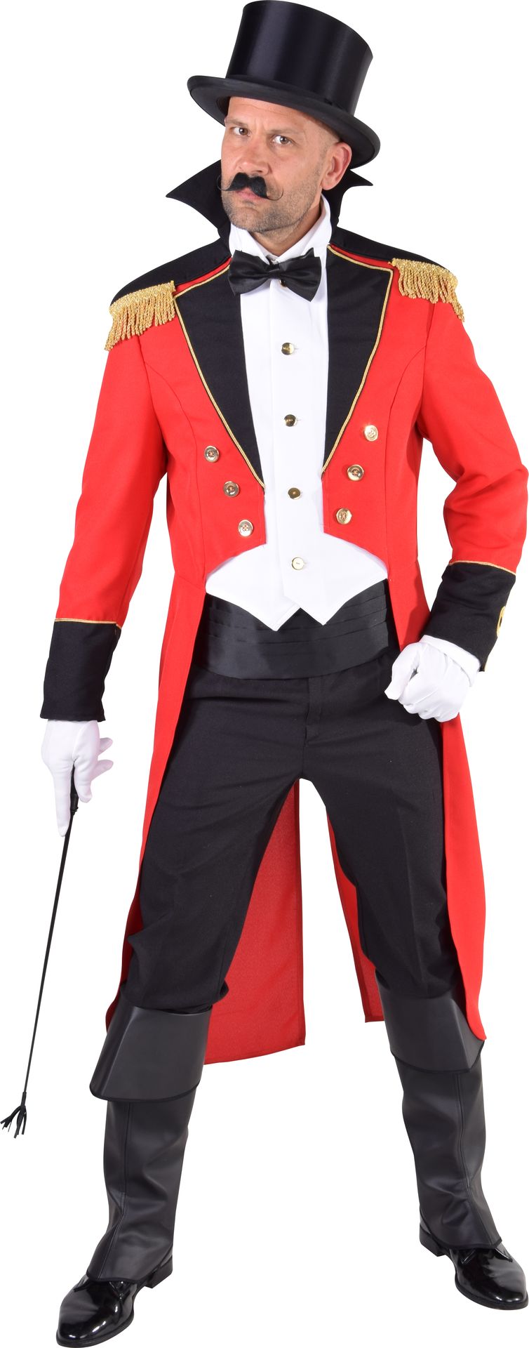 Circusdirecteur Outfit Rood Heren
