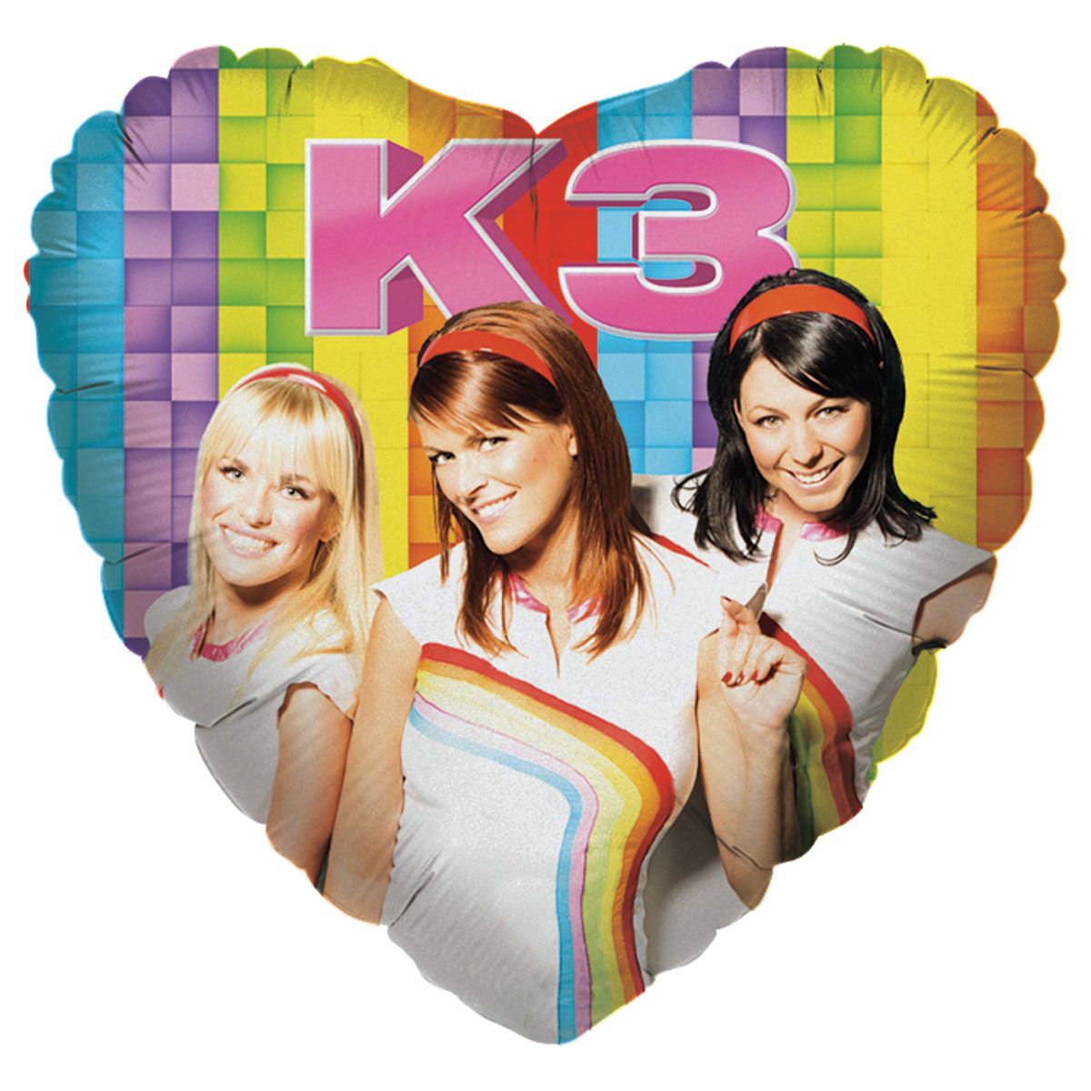 Classic K3 Kinderfeestje Hartvormige Folieballon