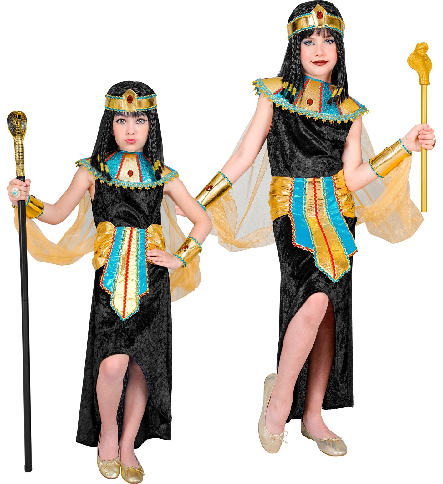 Cleopatra koningin jurk kind