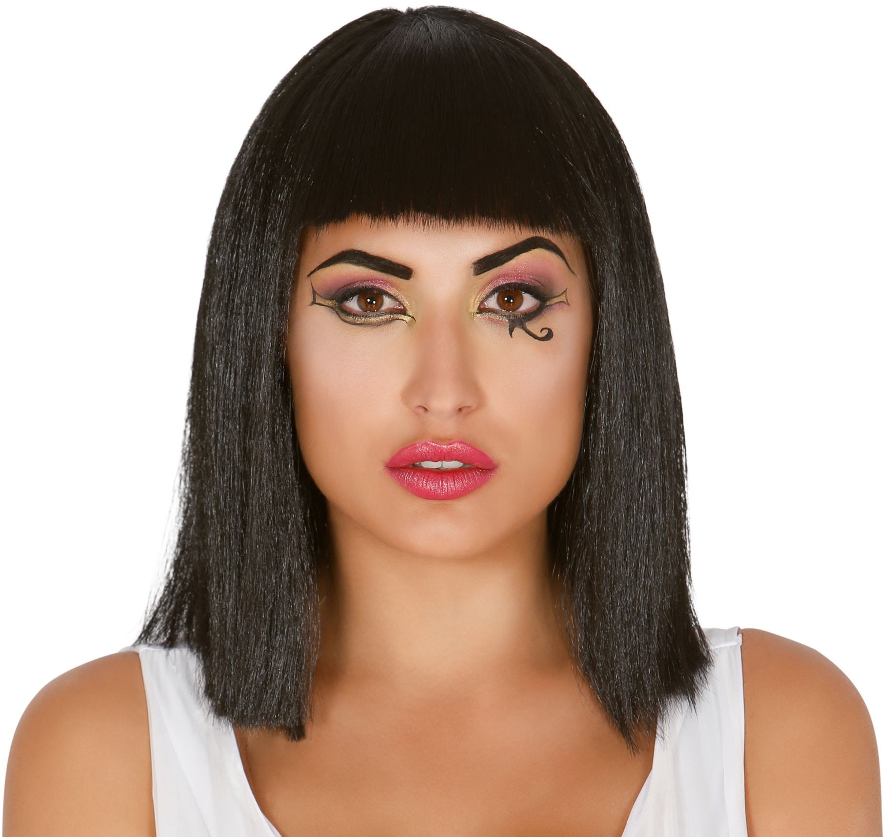 Cleopatra Zwarte Pruik