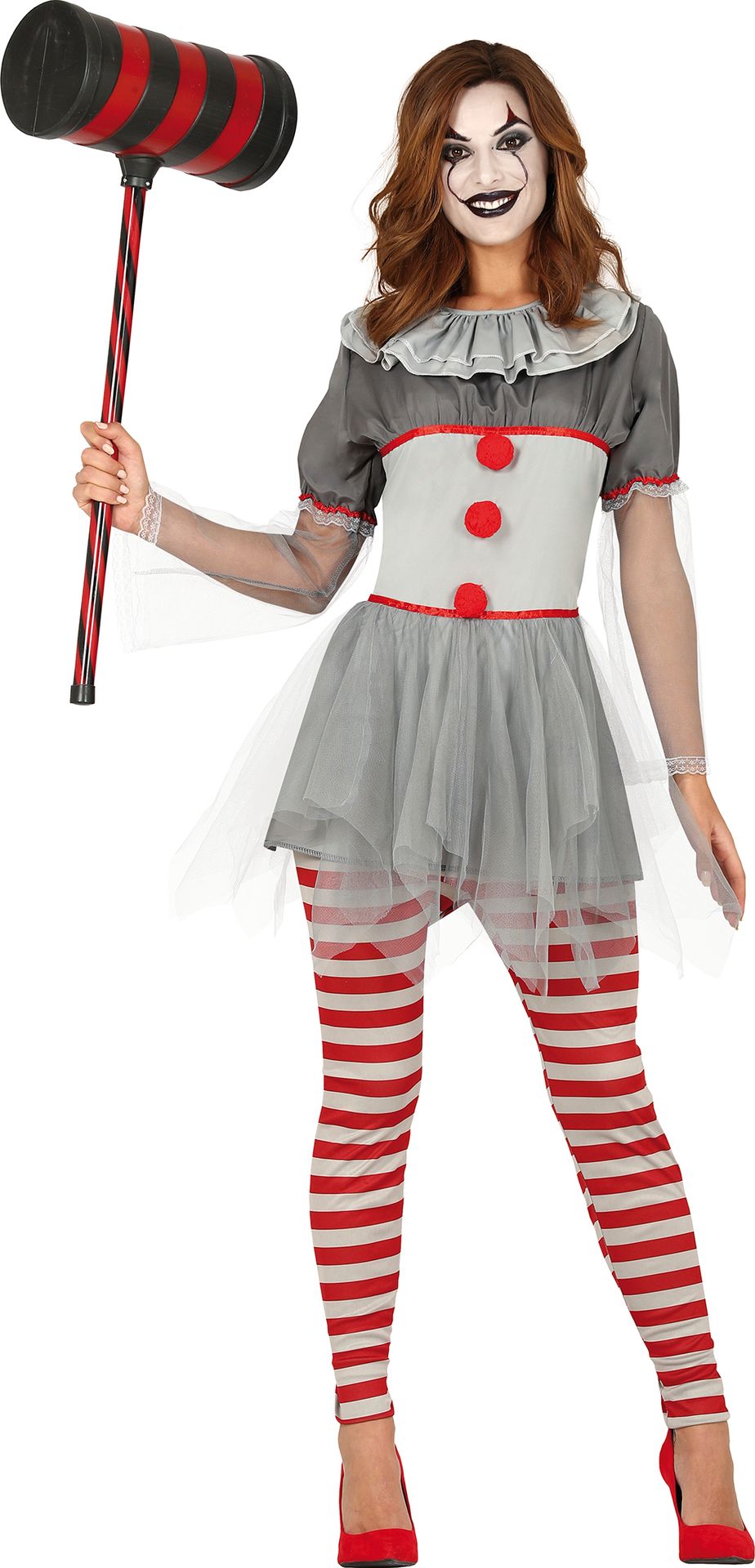 Clown It Grijs Jurkje