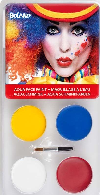 Clown Thema Schmink Setje Op Waterbasis