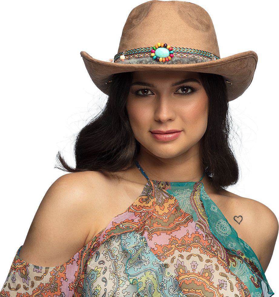 Coachella Cowboyhoed Bruin