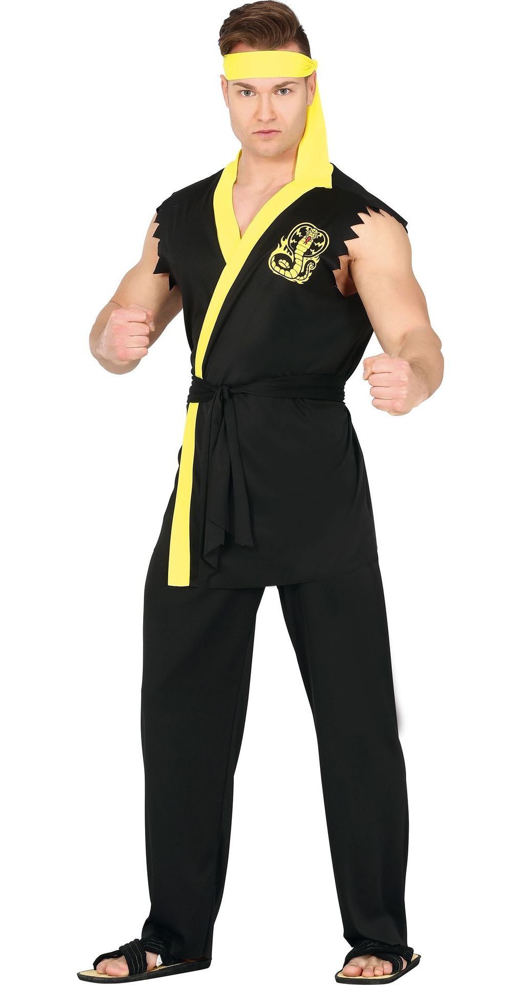 Cobra Kai Slangen Vechter Karate Kostuum Man