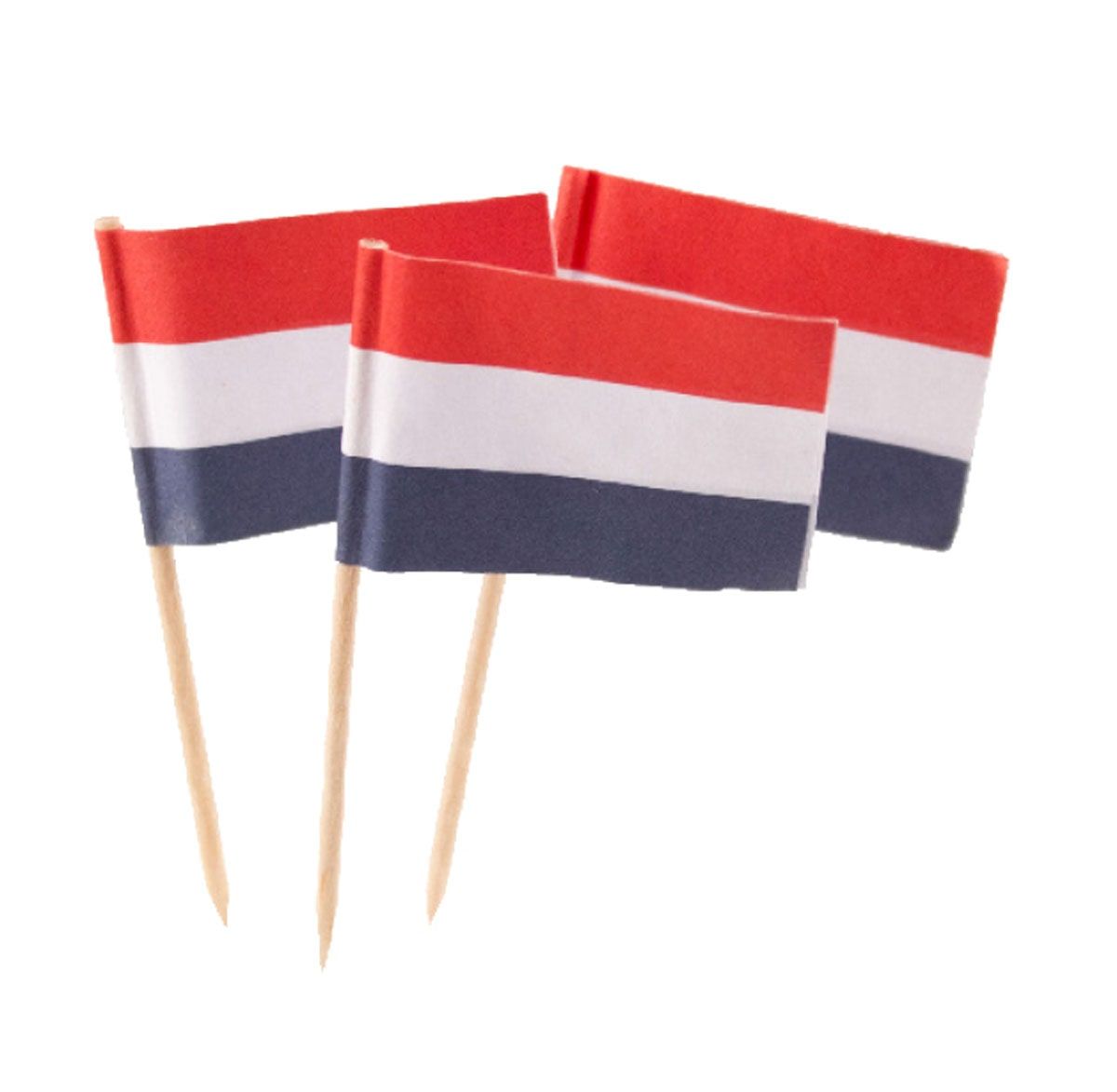 Cocktail Prikkers Nederlandse Vlag 50 Stuks