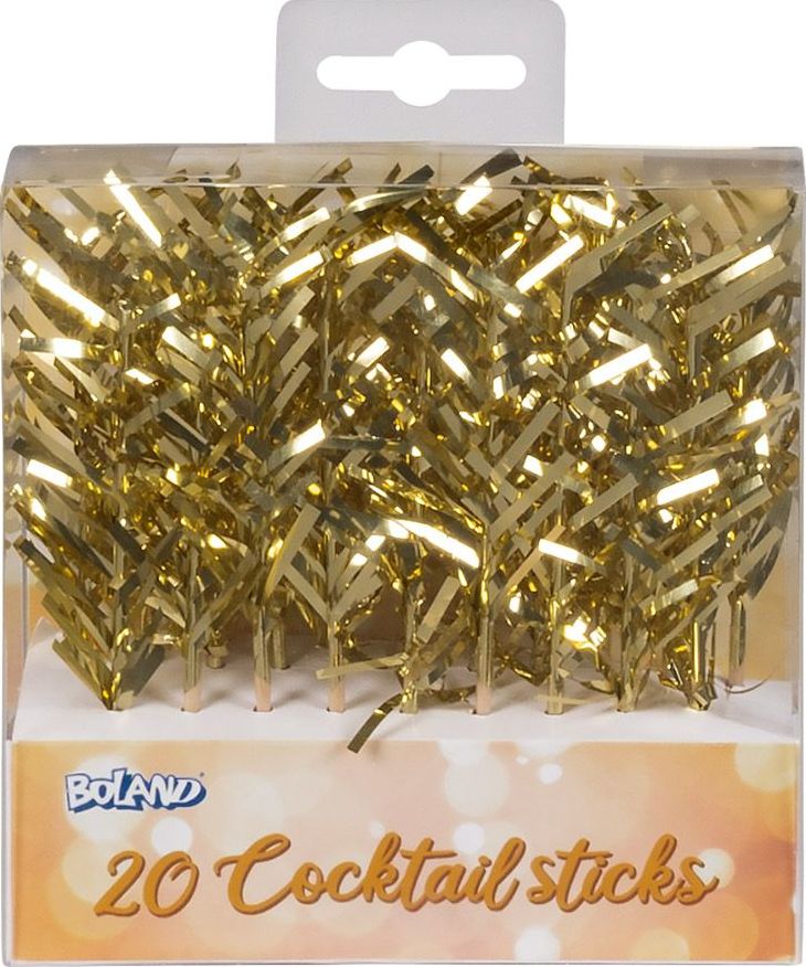Cocktailprikkers Goud 20 Stuks
