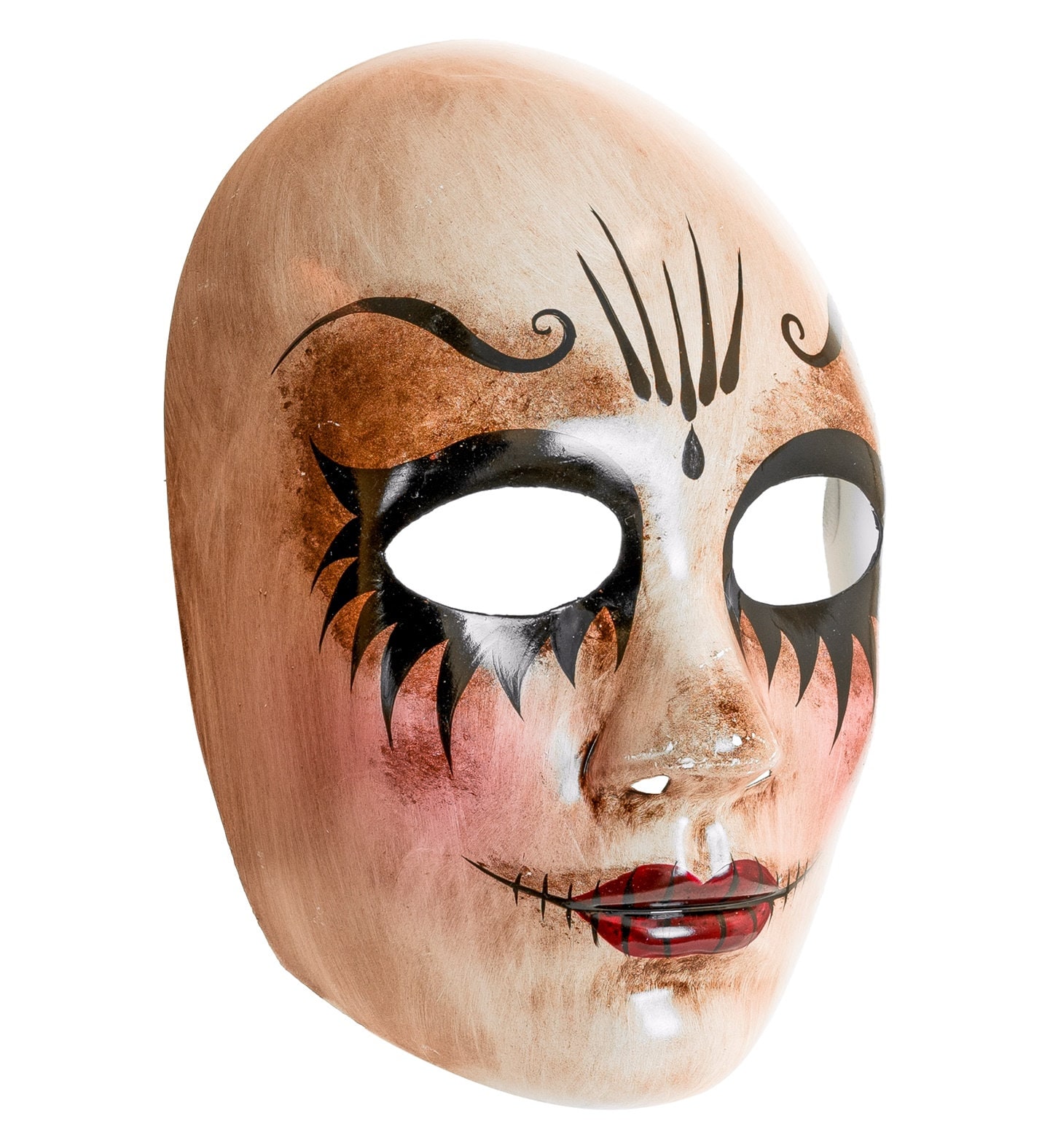 Commedia Dell'arte Griezelig Horror Masker Bruin