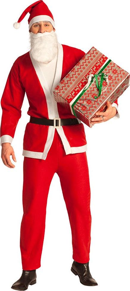 Compleet Kerstman Kostuum met Baard