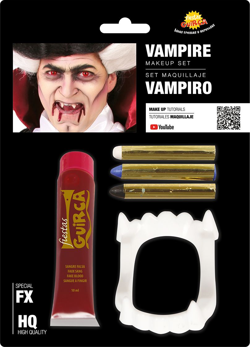 Compleet Vampier Make-Up Set