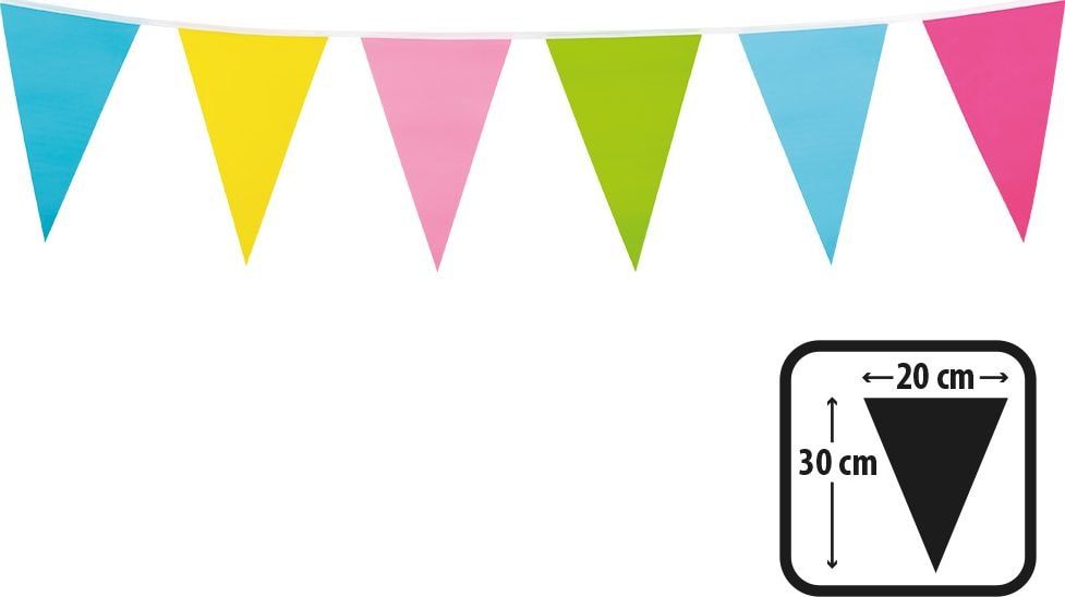 Confetti Happy Birthday Zachte Kleuren Vlaggenlijn