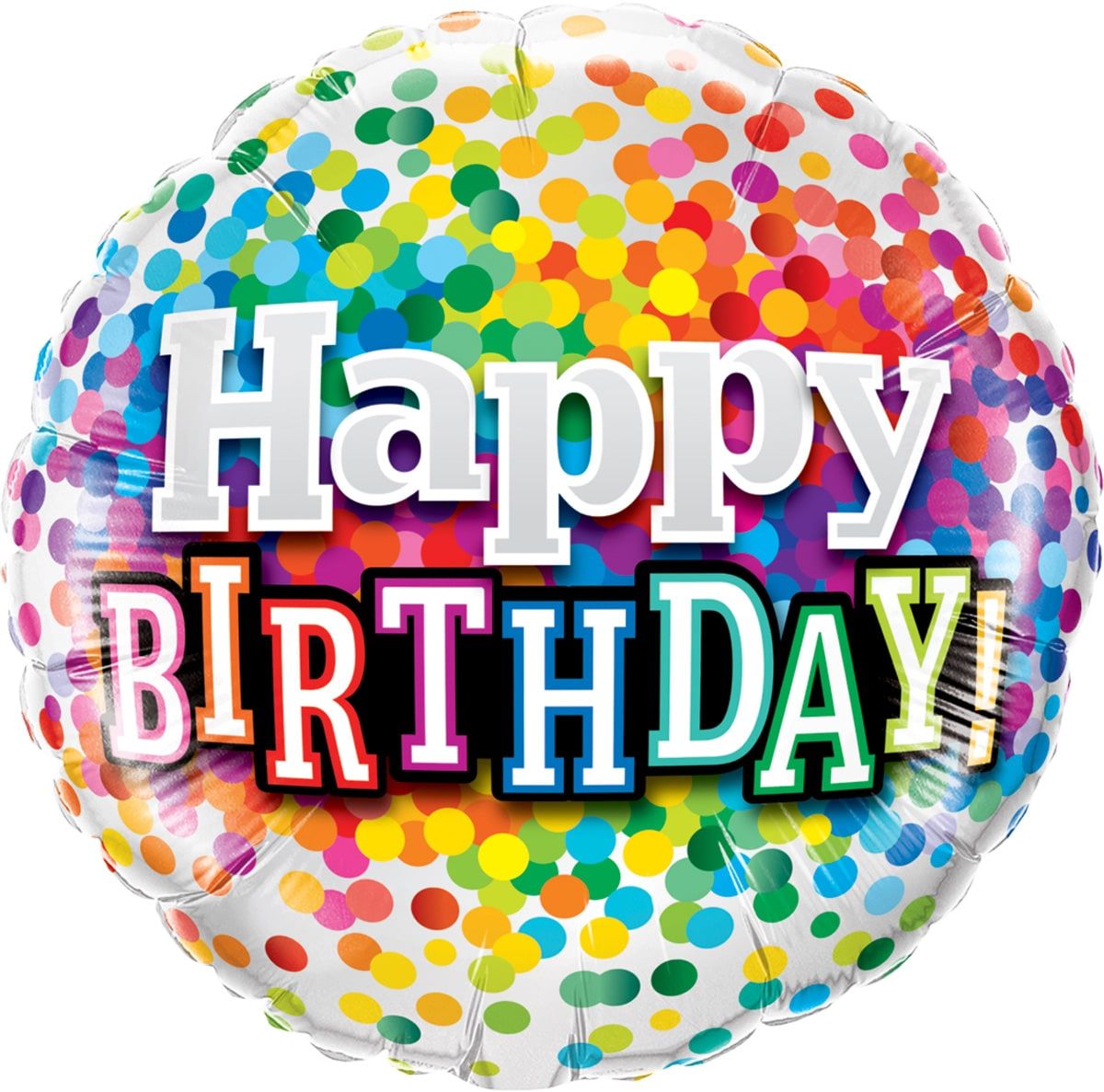 Confetti Verjaardag Folieballon
