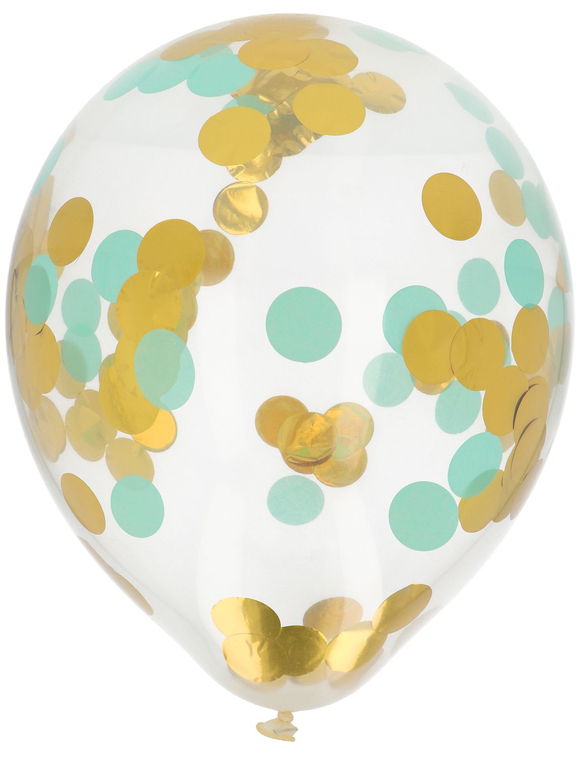 Confettiballonnen Goud Mint