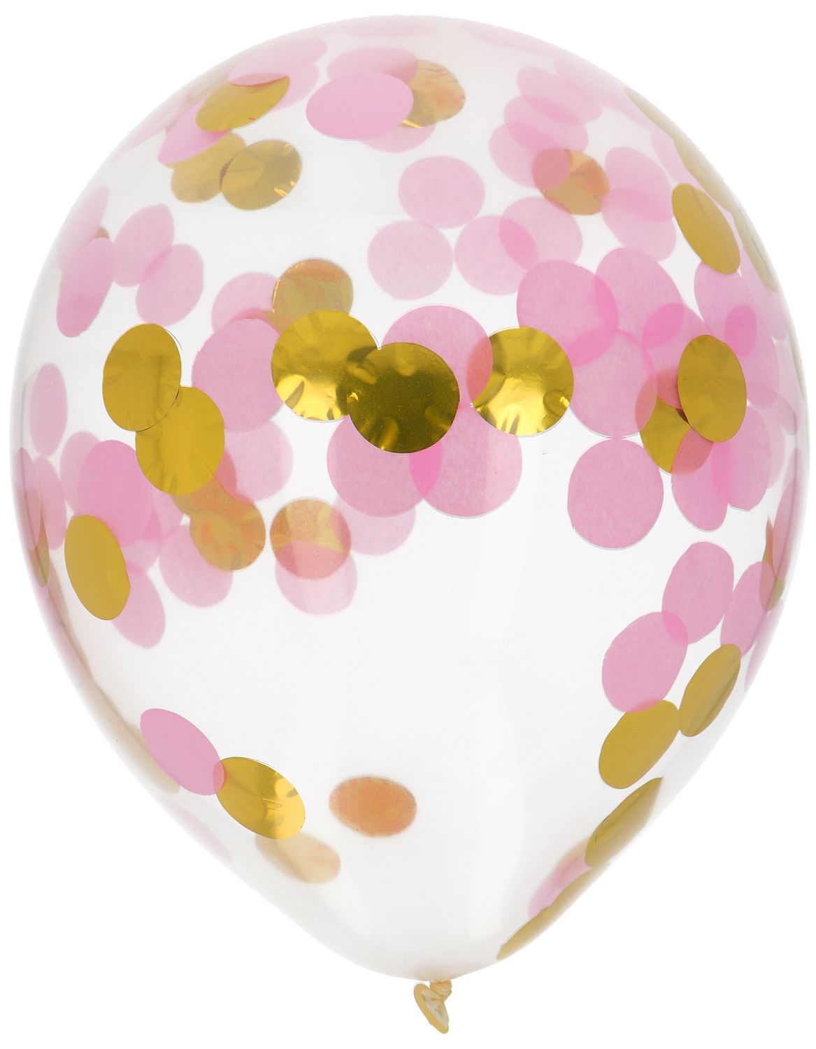 Confettiballonnen Goud Roze