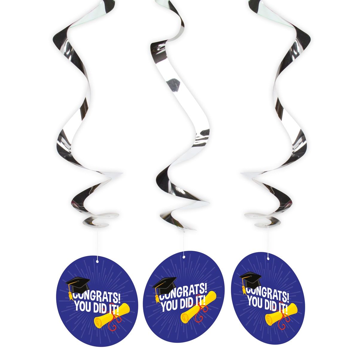 Congrats Afstuderen Geslaagd Swirl Decoratie