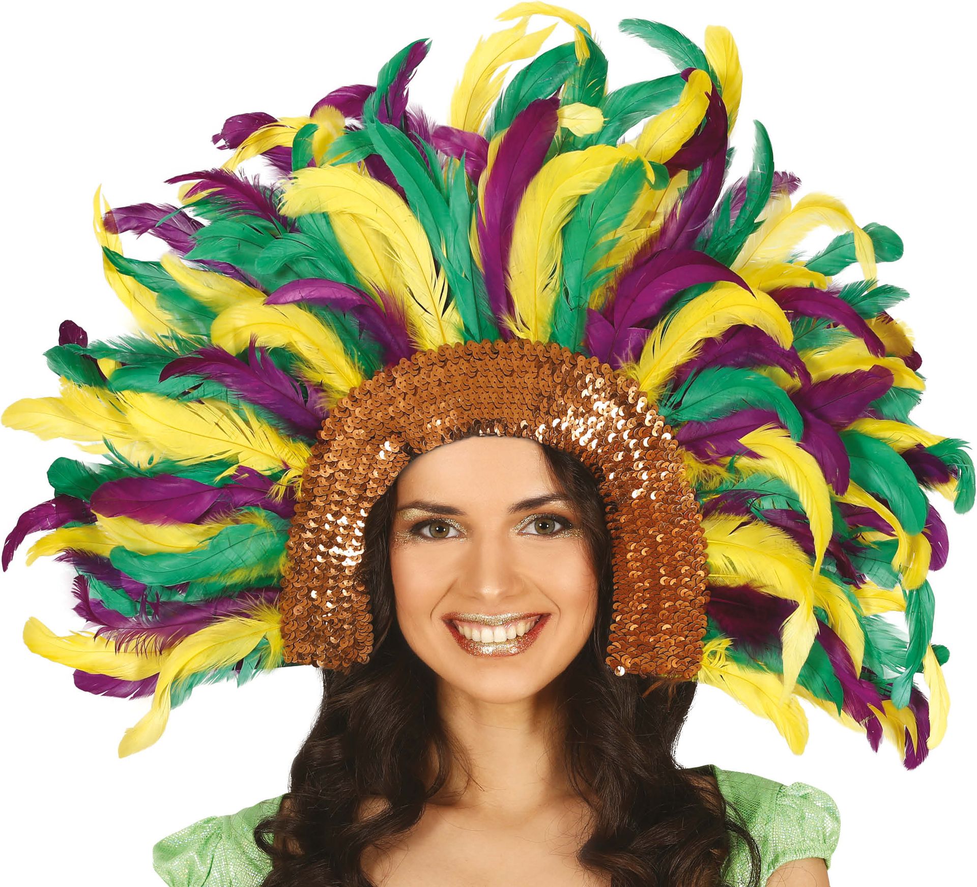 Copacabana Hoofdtooi Rio Geel Groen Paars