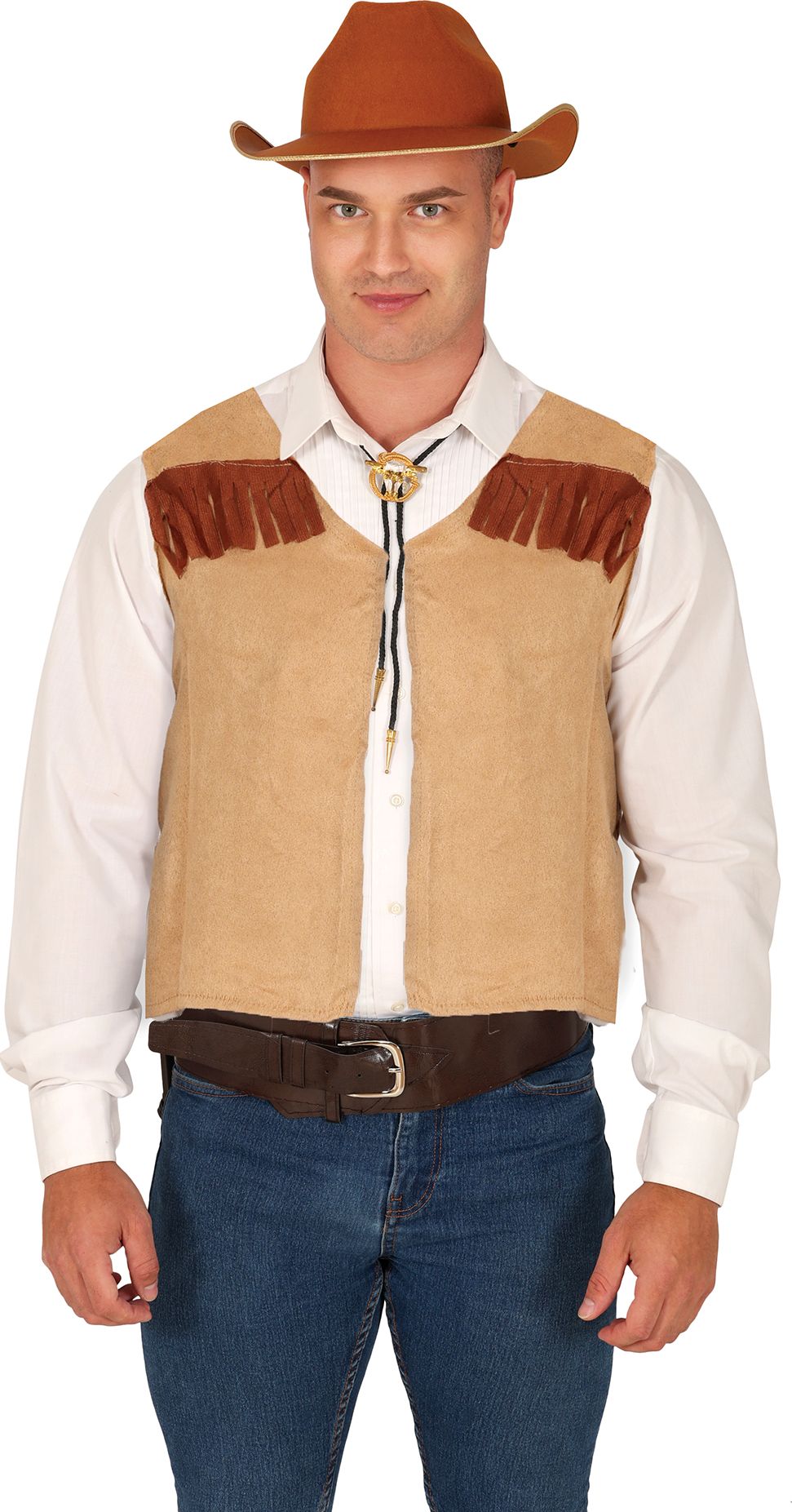 Cowboy Indianen Suedelook Vest