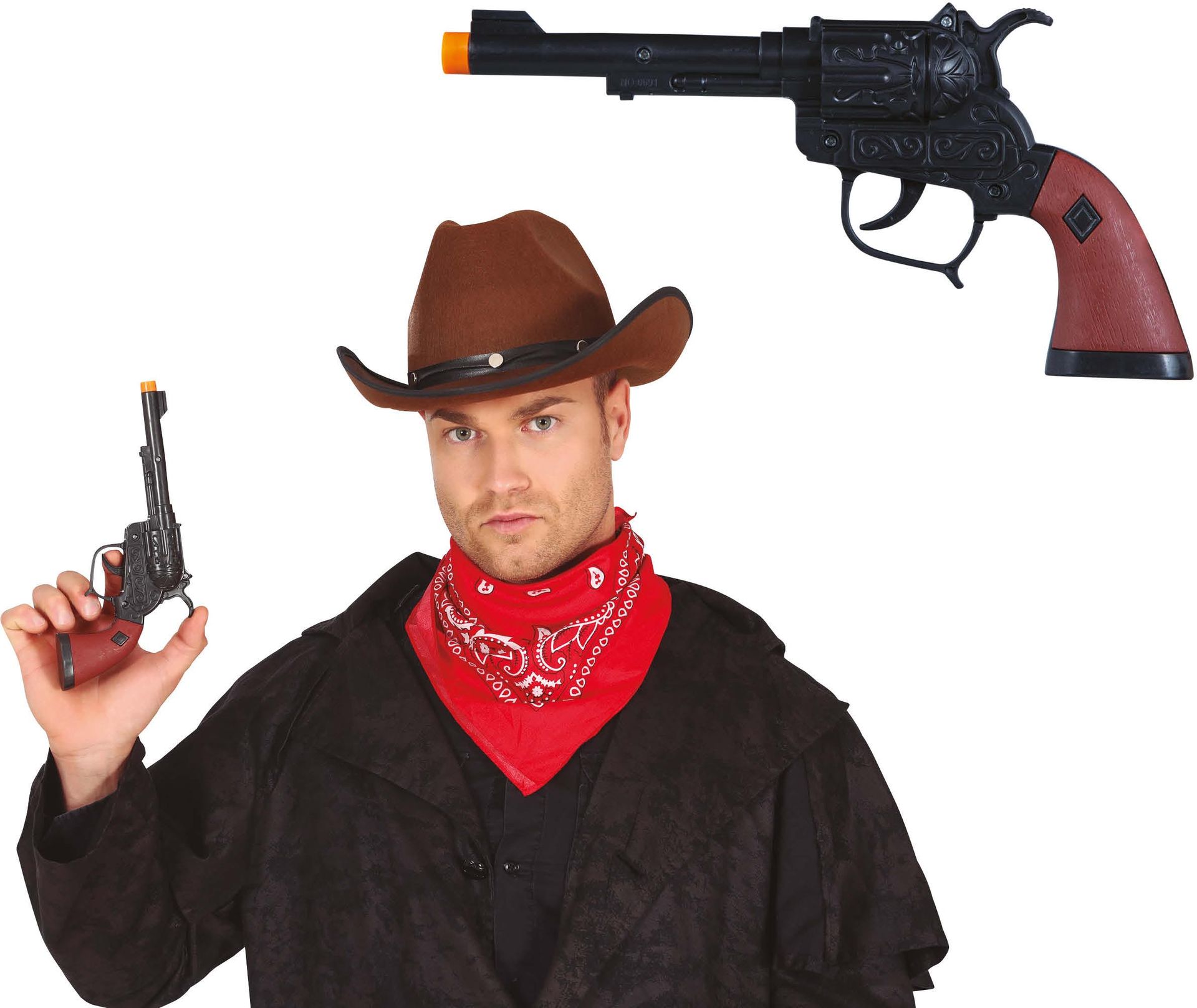 Cowboy Revolver Zwart