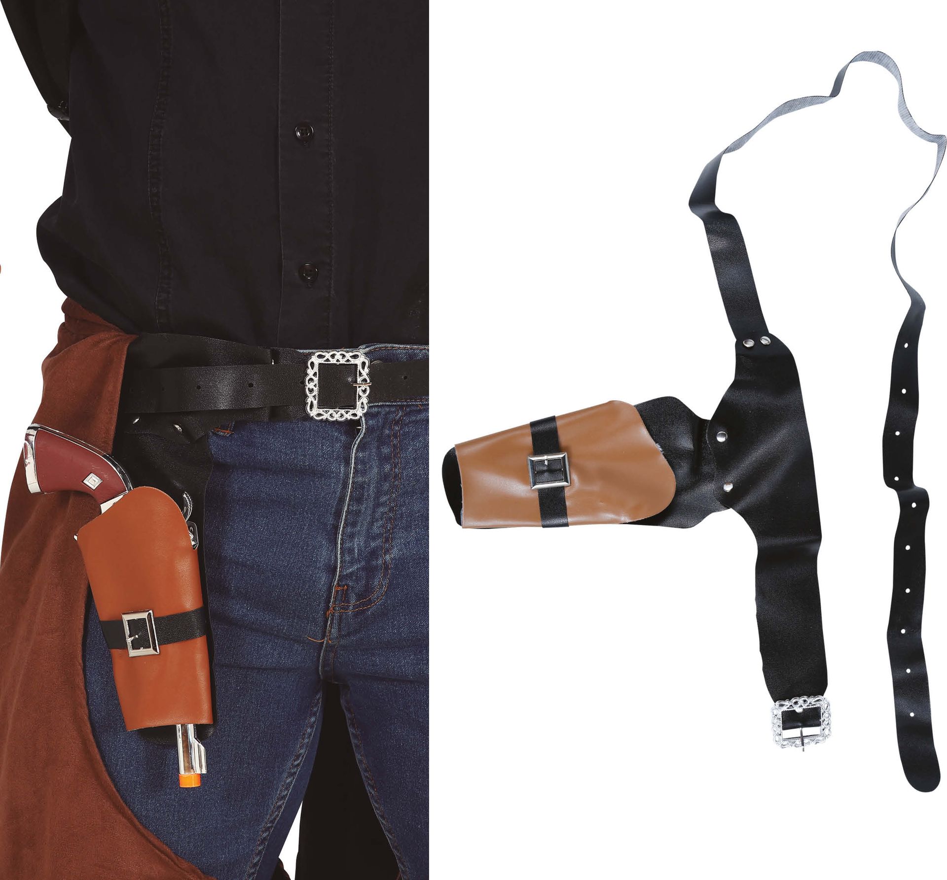 Cowboy Wapenholster met Revolver