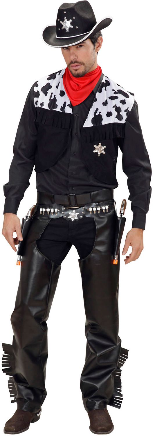 Cowboy Zwart Kostuum