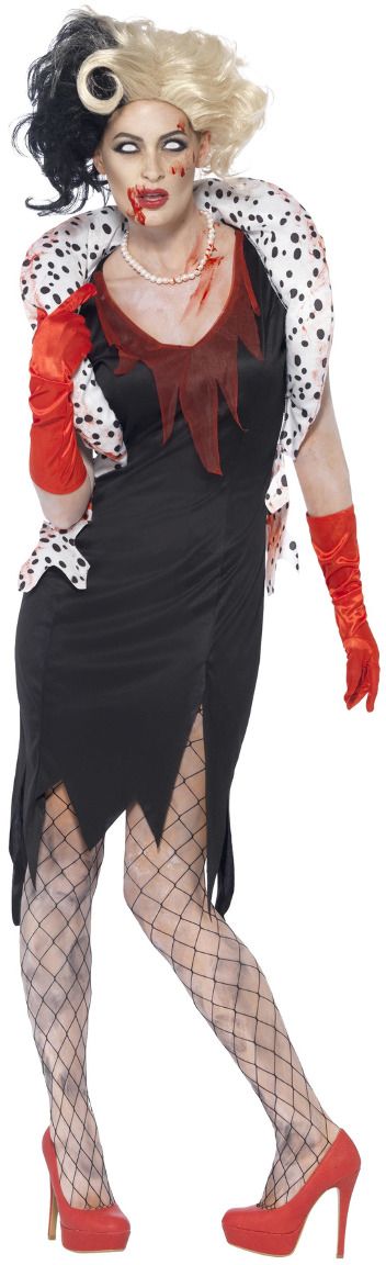 Cruella De Vil Zombie Kostuum