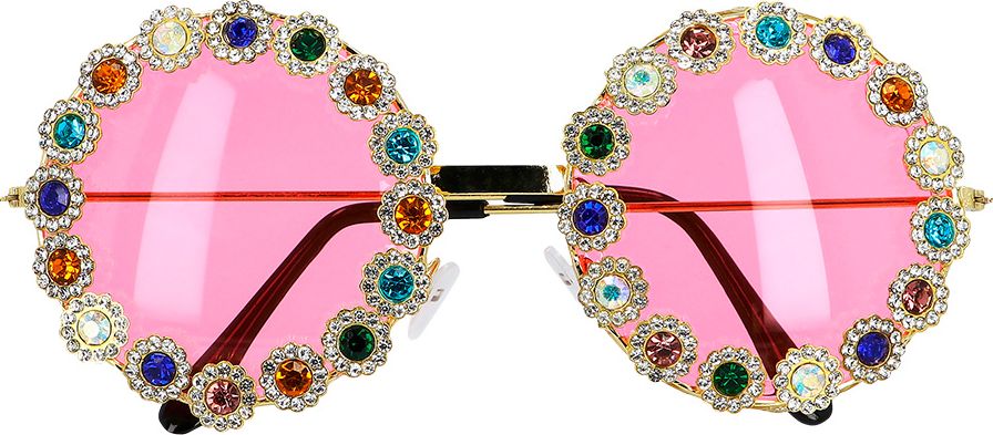 Crystal Hippie Partybril met Steentjes