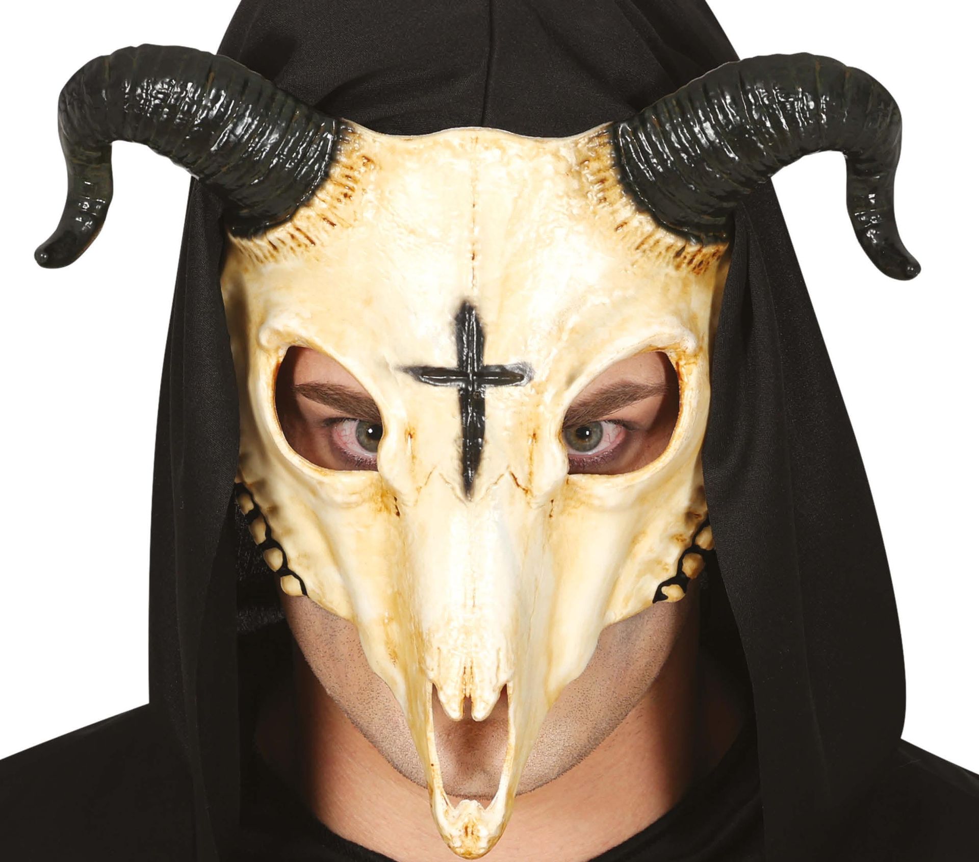 Cult Priester Ram Schedel Masker