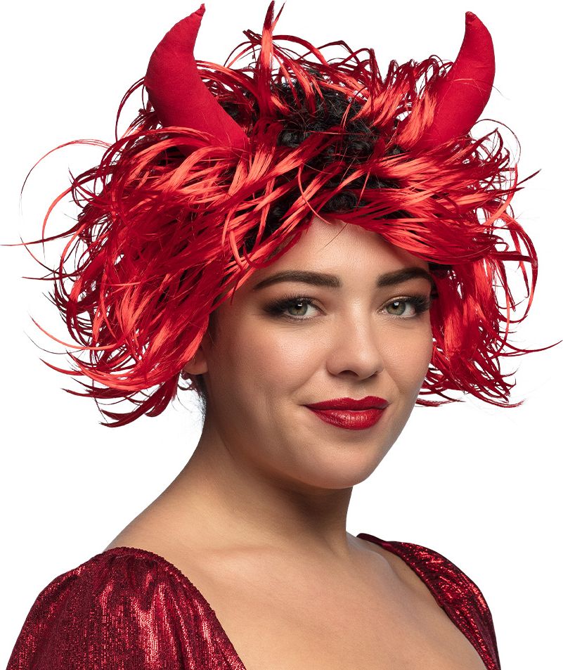 Curly Duivel Pruik Dames