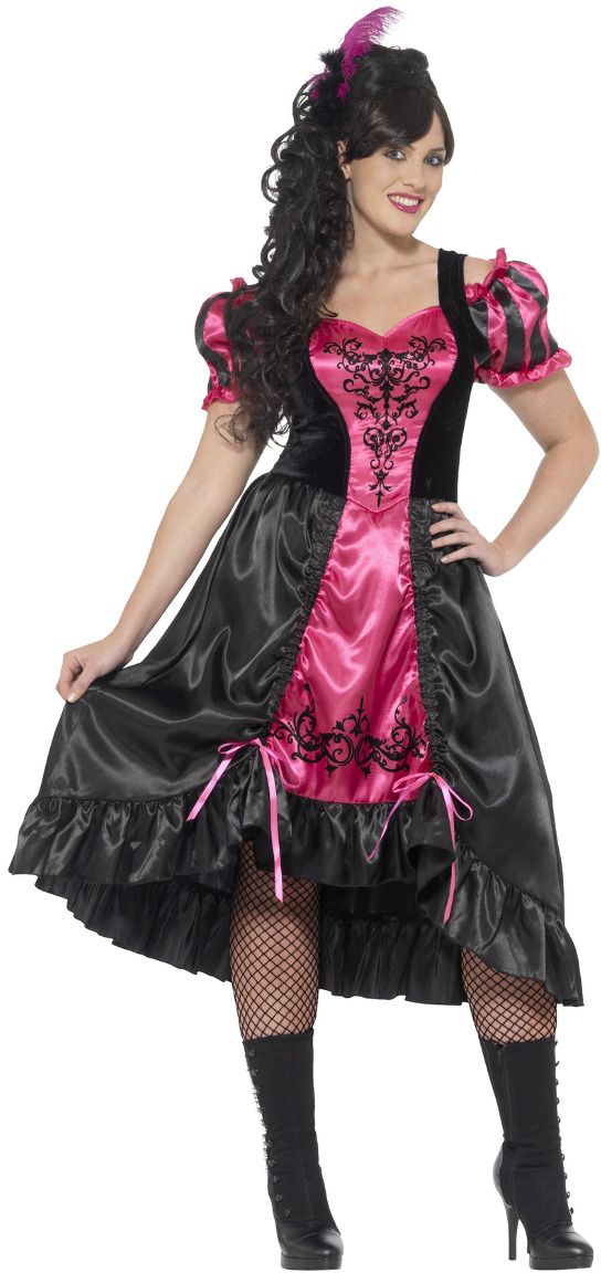 Curvy saloon jurk