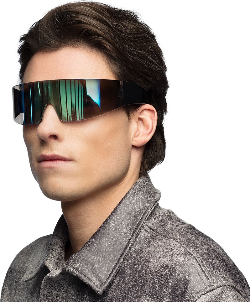 Cyberpunk Rave Bril Zwart