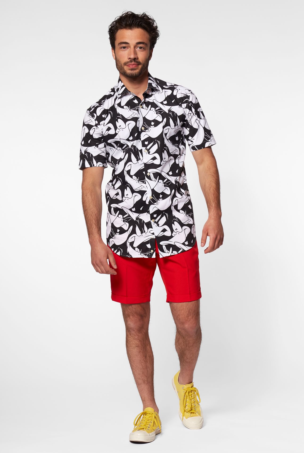 Daffy Duck Opposuits Zwart Witte Blouse