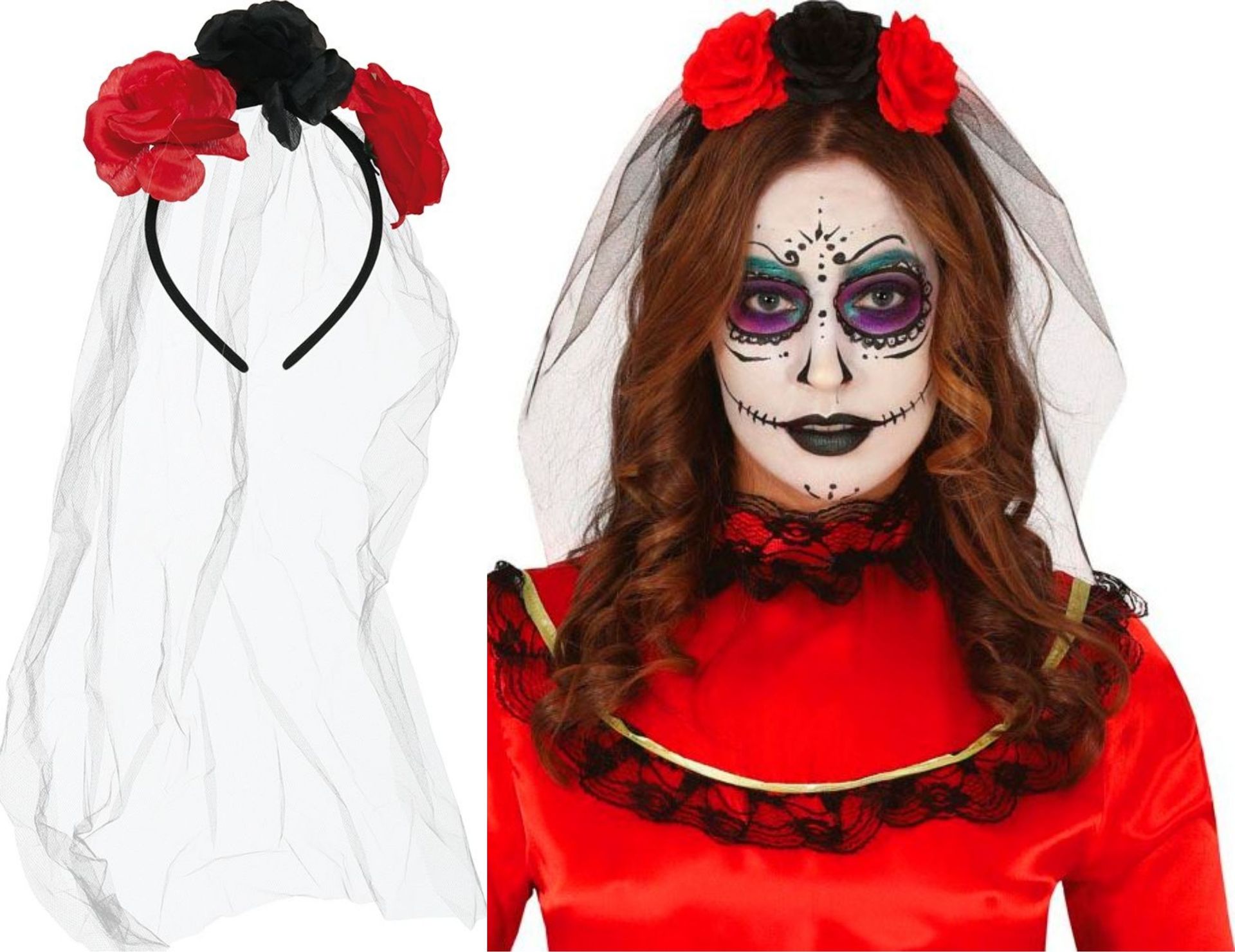 Dag Van De Doden Haarband met Sluiter