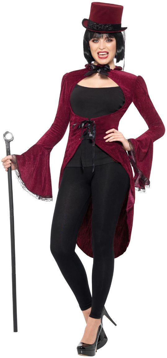 Dames Vampieren Jas Zwart