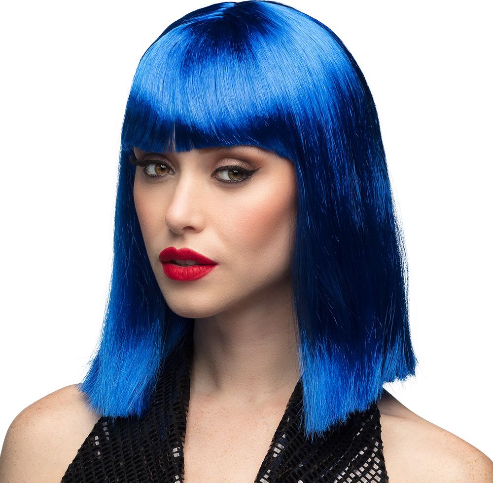 Dance Pruik Blauw