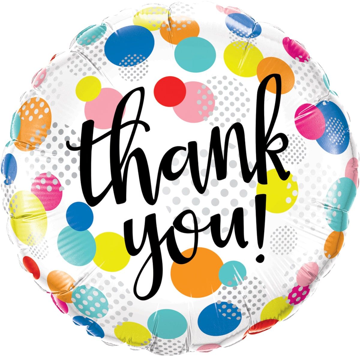 Dankjewel Stippen Folieballon Multi
