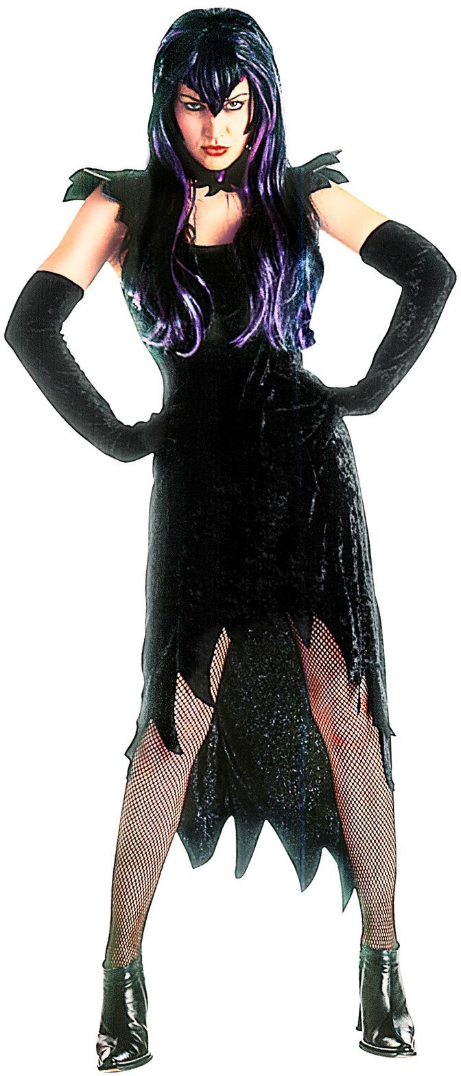 Dark Mistress fluweel kostuum