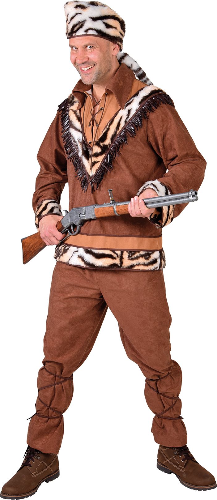 David Crocket Kostuum Heren