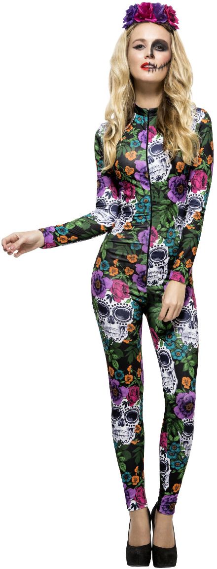 Day Of The Dead Catsuit