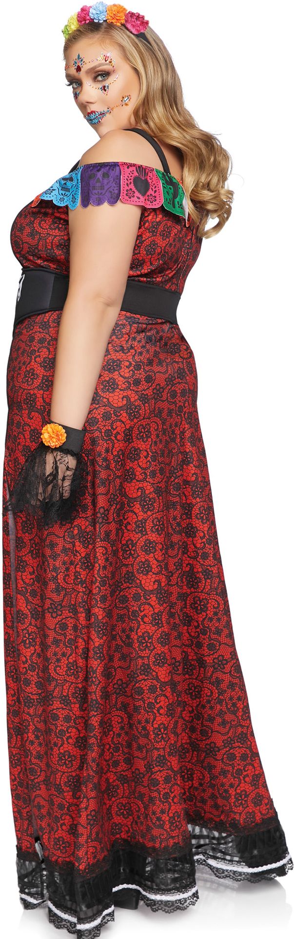 Day of the Dead kostuum plussize 