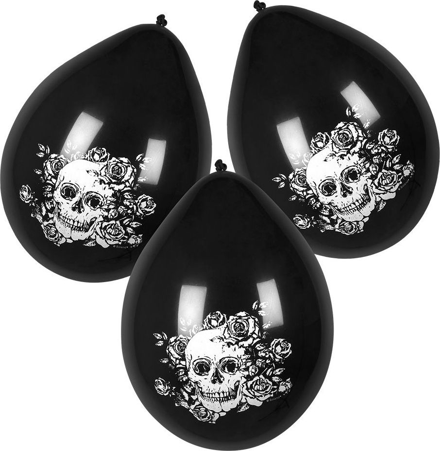 Day Of The Dead Thema Feest Ballonnen Zwart